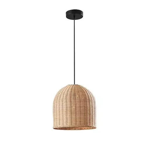 Natural Woven Rattan Pendant Light