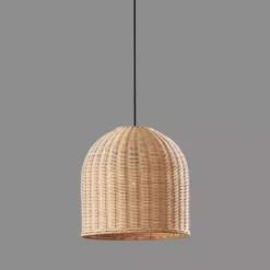 Natural Woven Rattan Pendant Light