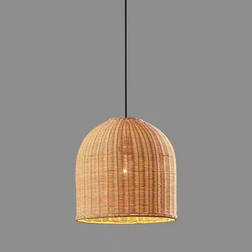 Natural Woven Rattan Pendant Light