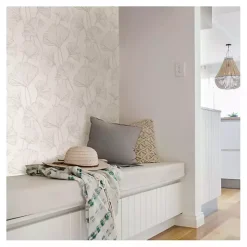 Neutral Botanical Peel and Stick Wallpaper