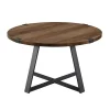 Oak Urban Rustic Round Coffee Table