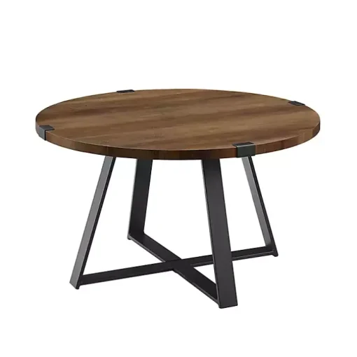 Oak Urban Rustic Round Coffee Table
