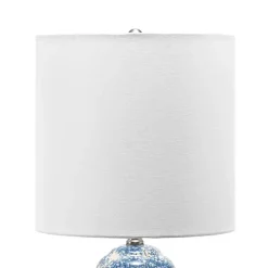 Ocean Blues Mottled Pillar Table Lamp