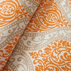 Orange Damask 5-pc. California King Comforter Set