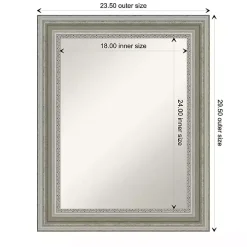 Parlor Silver Framed Wall Mirror