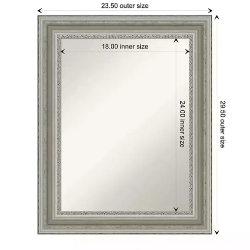 Parlor Silver Framed Wall Mirror
