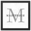 Personalized Framed Monogram Canvas Wall Plaque