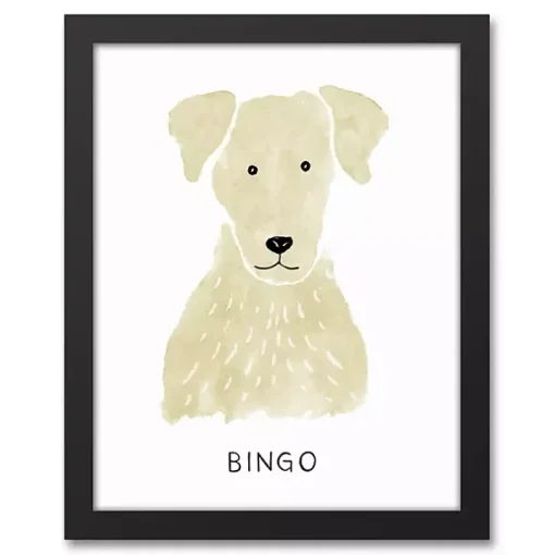 Personalized Yellow Labrador Canvas Wall Plaque