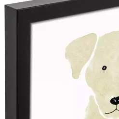 Personalized Yellow Labrador Canvas Wall Plaque