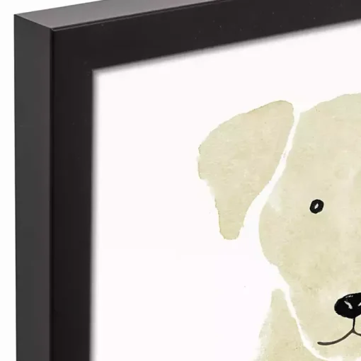 Personalized Yellow Labrador Canvas Wall Plaque