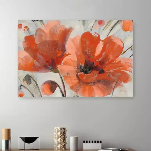 Popping Poppies Canvas Art Print, 48x32 in.