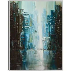 Rainy Days Framed Canvas Art Print