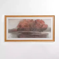 Red Tree Landscape Framed Art Print