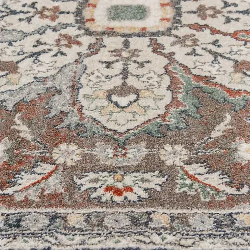 Red Vintage Medallion Leia Area Rug, 5x7