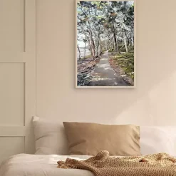River Path Framed Canvas Art Print