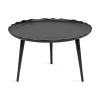 Round Black Alessia Coffee Table