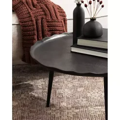 Round Black Alessia Coffee Table