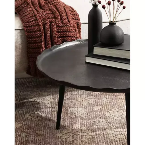 Round Black Alessia Coffee Table