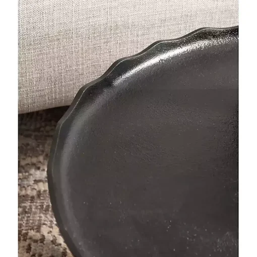 Round Black Alessia Coffee Table