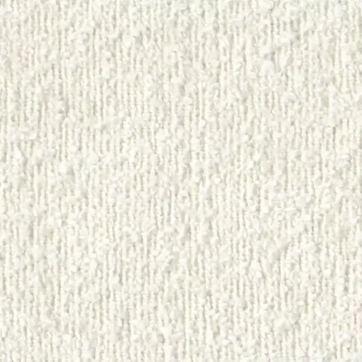 Round Cream Boucle Storage Ottoman