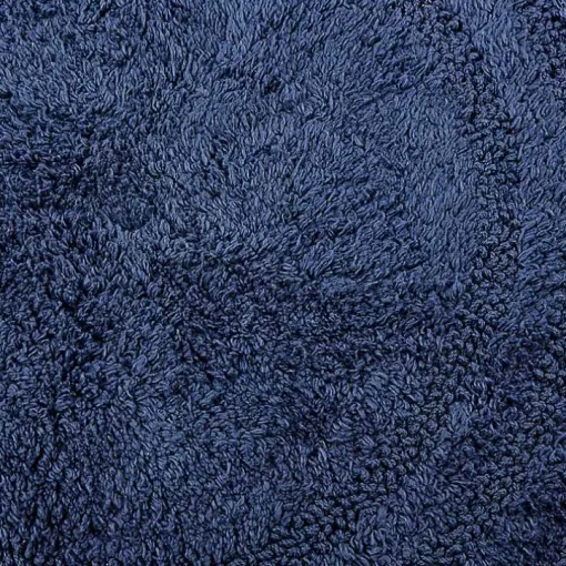 Round French Blue Crochet Bath Mat, 28 in.