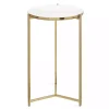 Round Gold Aguilar Accent Table