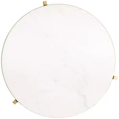 Round Gold Aguilar Accent Table