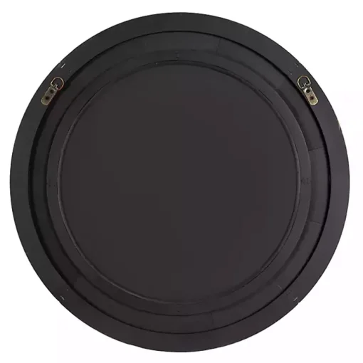 Round Natural Calona Wood Wall Mirror