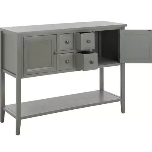Rustic Gray 4-Drawer Charlotte Sideboard