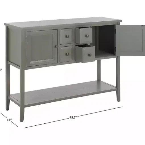 Rustic Gray 4-Drawer Charlotte Sideboard