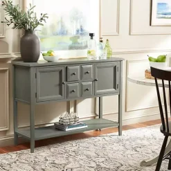 Rustic Gray 4-Drawer Charlotte Sideboard