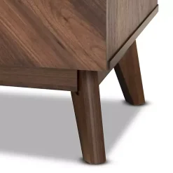 Sabrina Walnut Wood 3-Drawer Chest