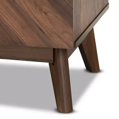 Sabrina Walnut Wood 3-Drawer Chest