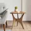 Savannah Wooden Triangle Accent Table