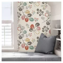 Scandinavian Botanical Peel & Stick Wallpaper