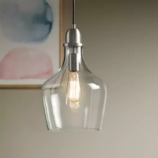 Silver Glass Avalon Pendant Light