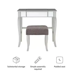 Silver Harper Flip-Top 2-pc. Vanity Set