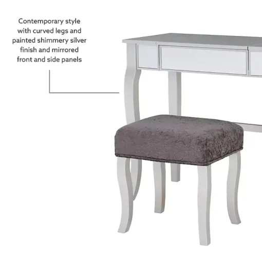 Silver Harper Flip-Top 2-pc. Vanity Set