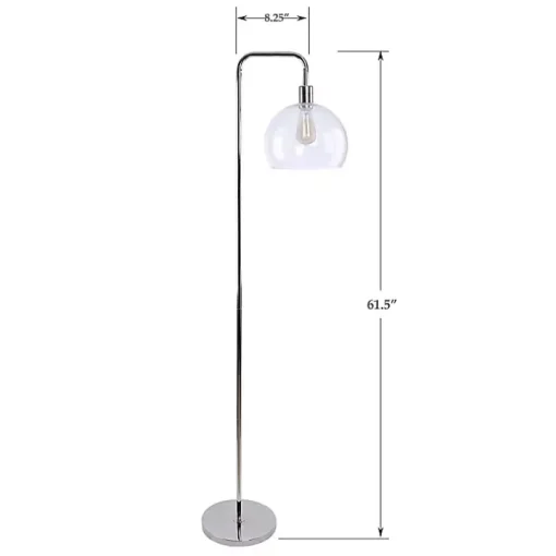 Silver Metro Floor Lamp