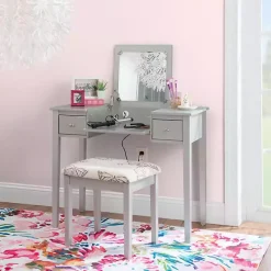 Silver Virginia Butterfly 2-pc. Vanity Set
