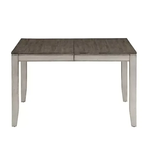 Smoked Alabaster and Honey Wood 7-pc. Dining Set