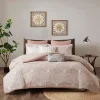 Soft Pink Tufted Full/Queen 3-pc. Comforter Set