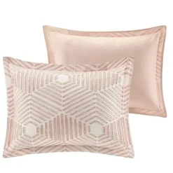 Soft Pink Tufted Full/Queen 3-pc. Comforter Set