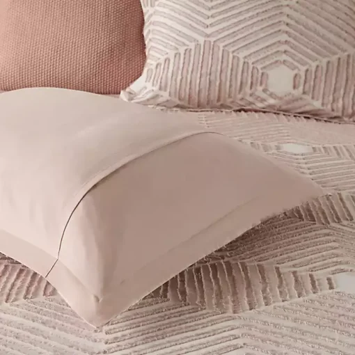 Soft Pink Tufted Full/Queen 3-pc. Comforter Set