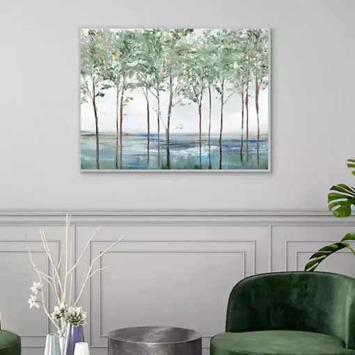 Sparse Forest Peak Framed Wall Art