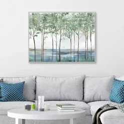 Sparse Forest Peak Framed Wall Art