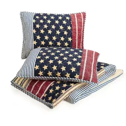 Stars and Striped Patch 3-pc. King Quilt Set