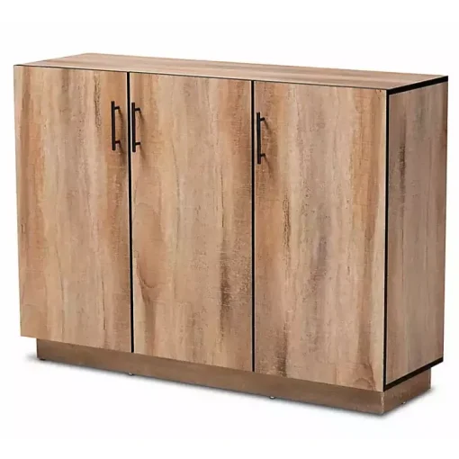 Stella Contemporary Oak 3-Door Sideboard