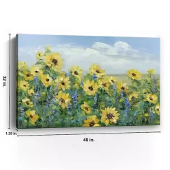 Sunflower Fields Forever Giclee Canvas Art Print