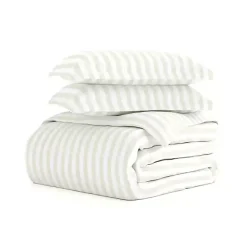Tan Rugged Stripe 2-pc. Twin Duvet Cover Set